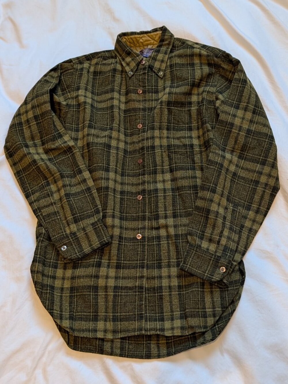 Vintage Pendleton Wool Button Up Plaid Shirt